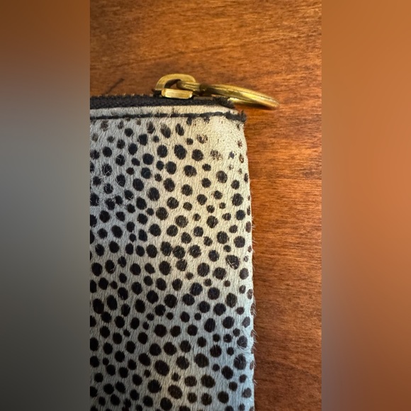 Madewell Leather and Calf Hair Animal Print Clutch - Picture 7 of 10